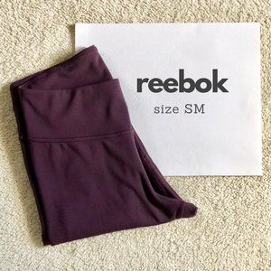 Reebok dark purple running tights, small
